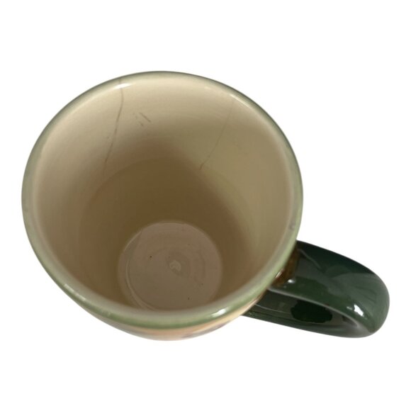 Corsica Home Brigette Handcrafted Stoneware Mugs Set of 2 • Floral Folk Art Patt - Picture 4 of 6